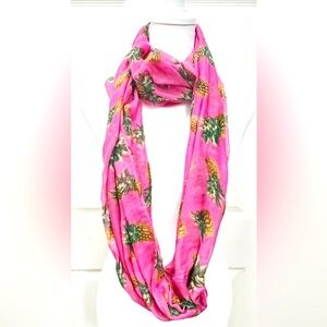 Pink infinity Scarf Pineapple All Over Print